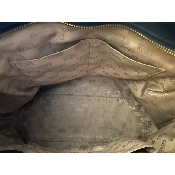 Michael Kors Rivington Large Saffiano Leather Tote Bag, Navy - Picture 12 of 12